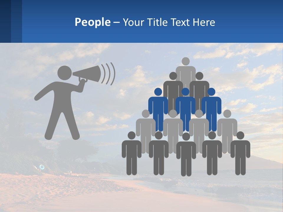 Sky With Clouds PowerPoint Template