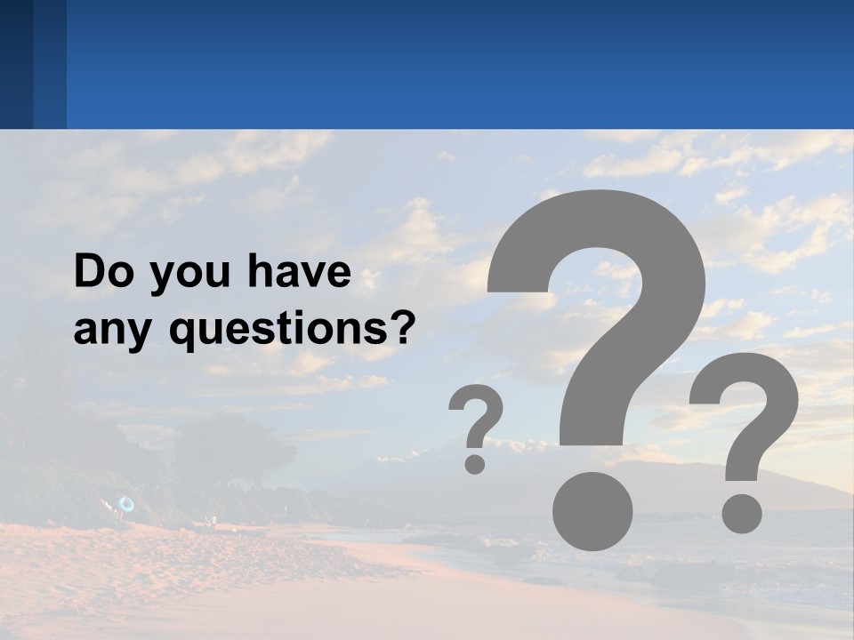 Sky With Clouds PowerPoint Template