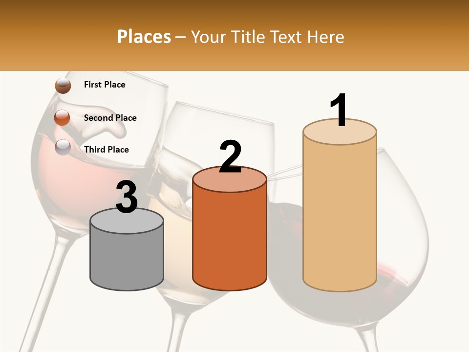 Glasses With Wine PowerPoint Template