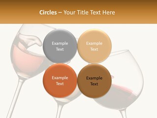 Glasses With Wine PowerPoint Template