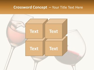 Glasses With Wine PowerPoint Template