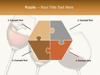 Glasses With Wine PowerPoint Template