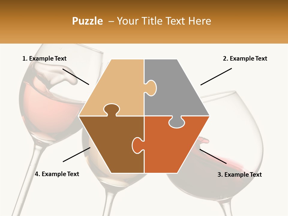 Glasses With Wine PowerPoint Template