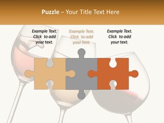 Glasses With Wine PowerPoint Template