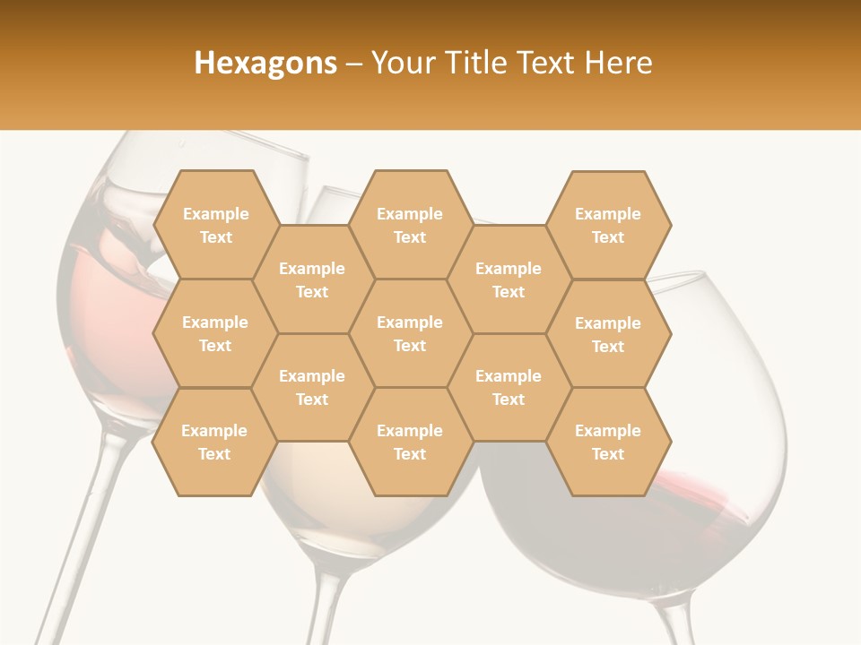 Glasses With Wine PowerPoint Template