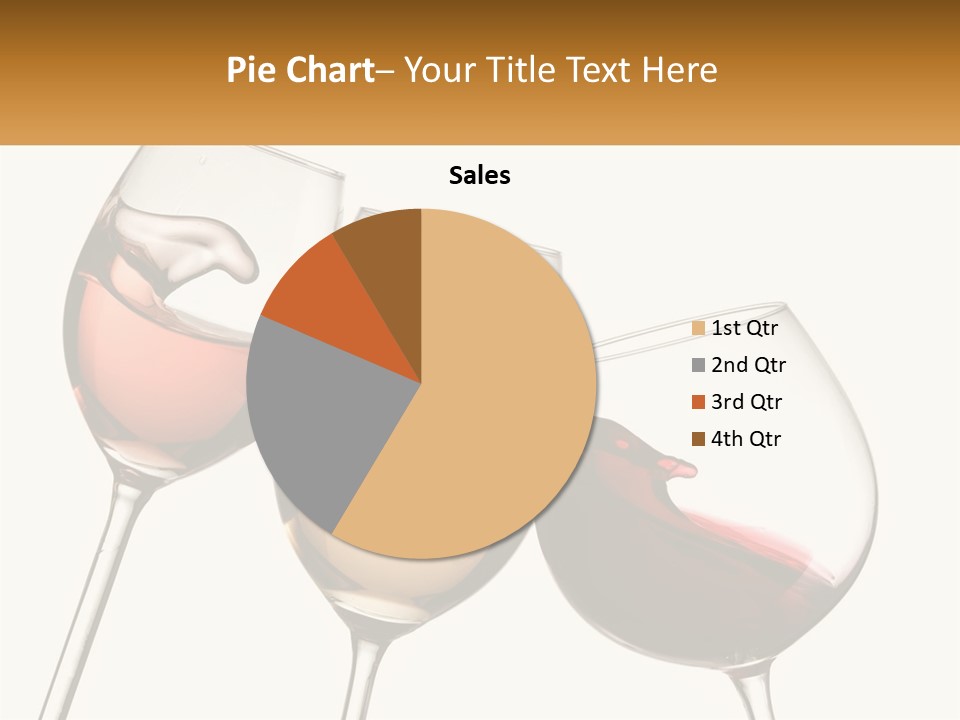 Glasses With Wine PowerPoint Template