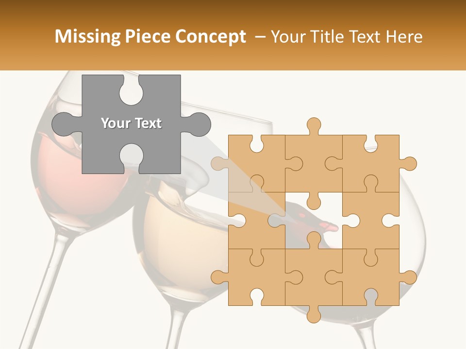 Glasses With Wine PowerPoint Template