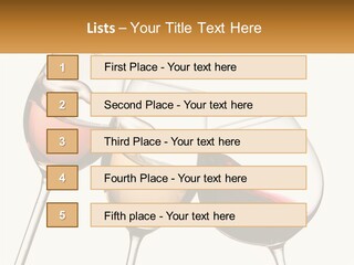 Glasses With Wine PowerPoint Template