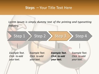 Glasses With Wine PowerPoint Template