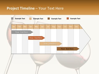 Glasses With Wine PowerPoint Template