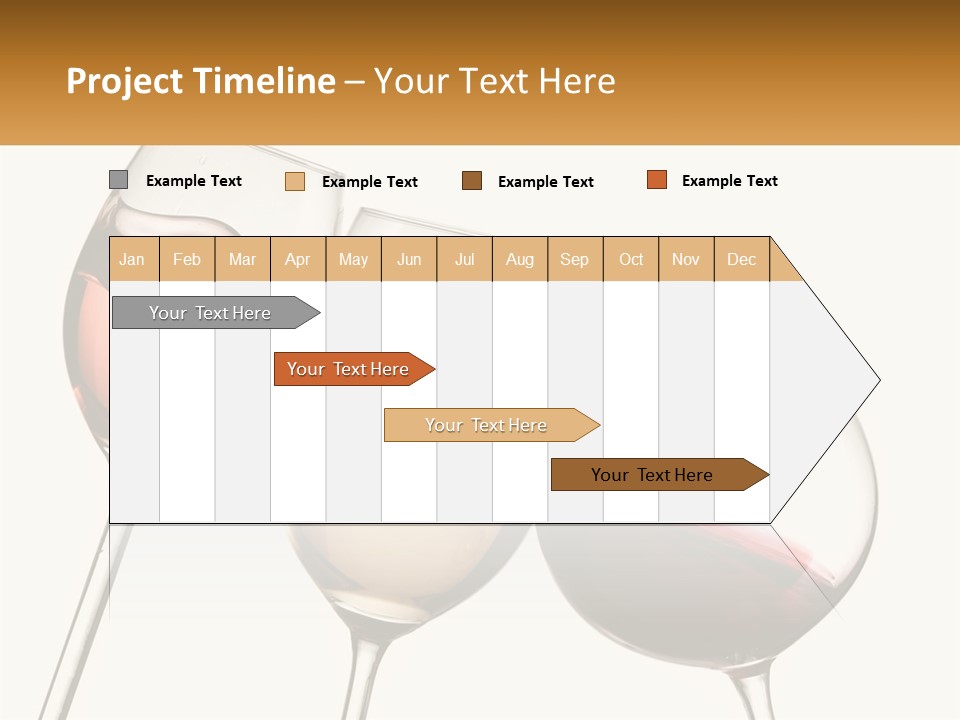 Glasses With Wine PowerPoint Template