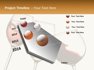 Glasses With Wine PowerPoint Template