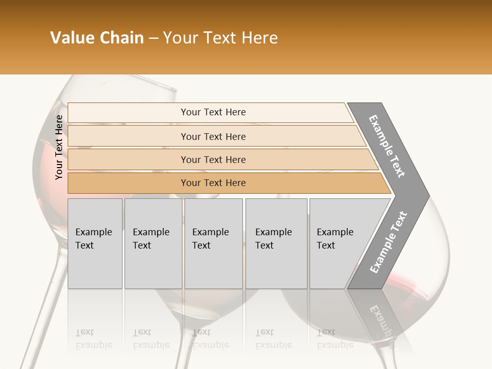 Glasses With Wine PowerPoint Template