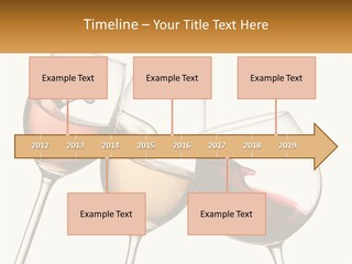Glasses With Wine PowerPoint Template