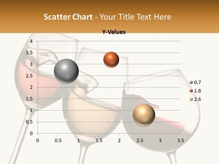 Glasses With Wine PowerPoint Template