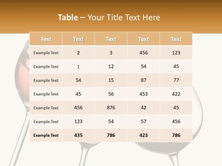 Glasses With Wine PowerPoint Template