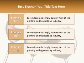 Glasses With Wine PowerPoint Template