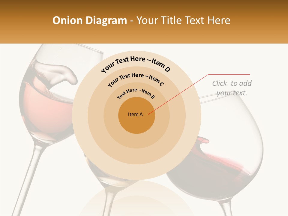 Glasses With Wine PowerPoint Template