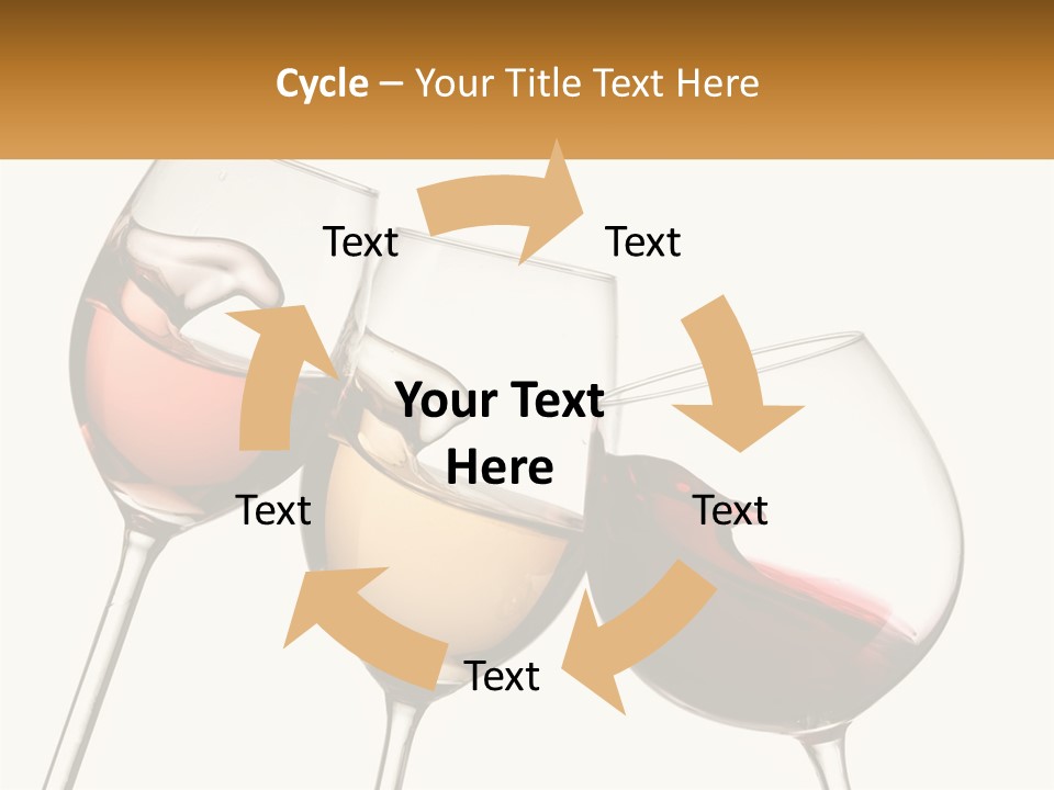 Glasses With Wine PowerPoint Template