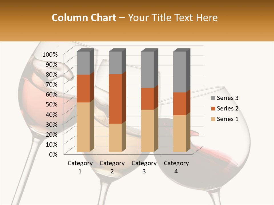 Glasses With Wine PowerPoint Template