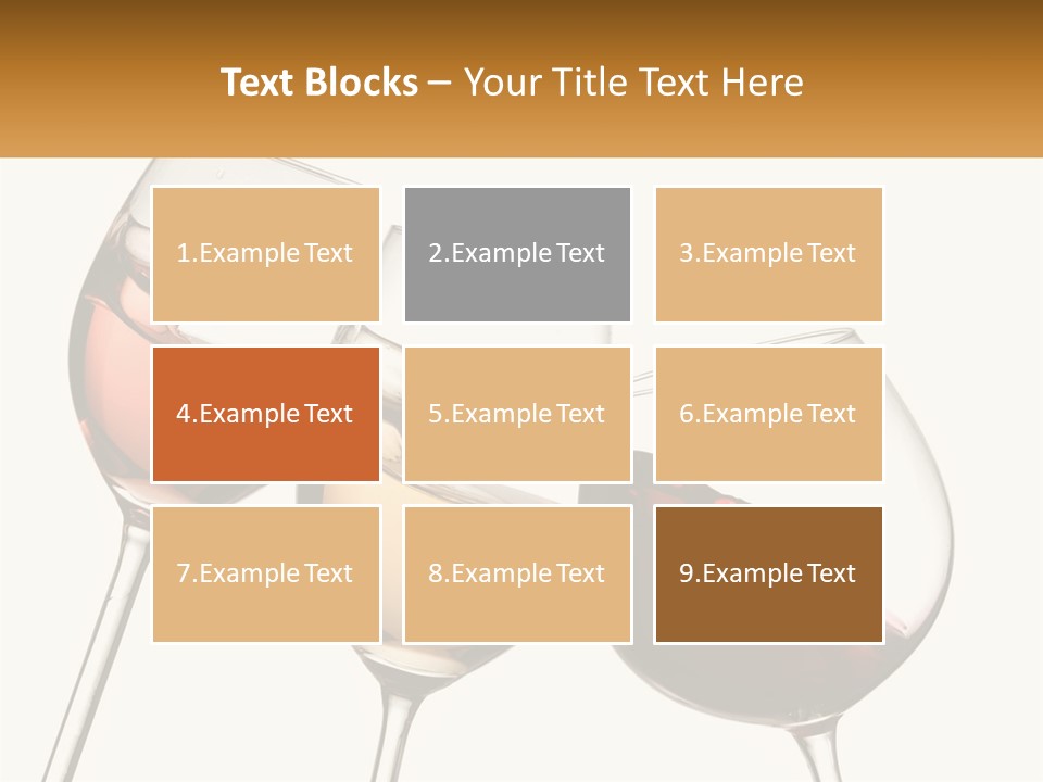 Glasses With Wine PowerPoint Template