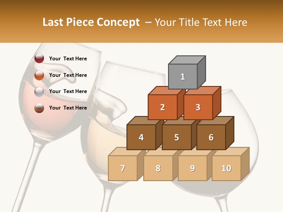 Glasses With Wine PowerPoint Template