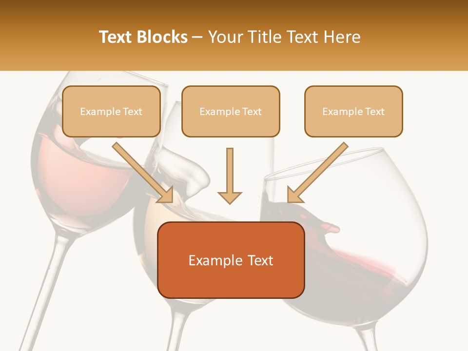 Glasses With Wine PowerPoint Template