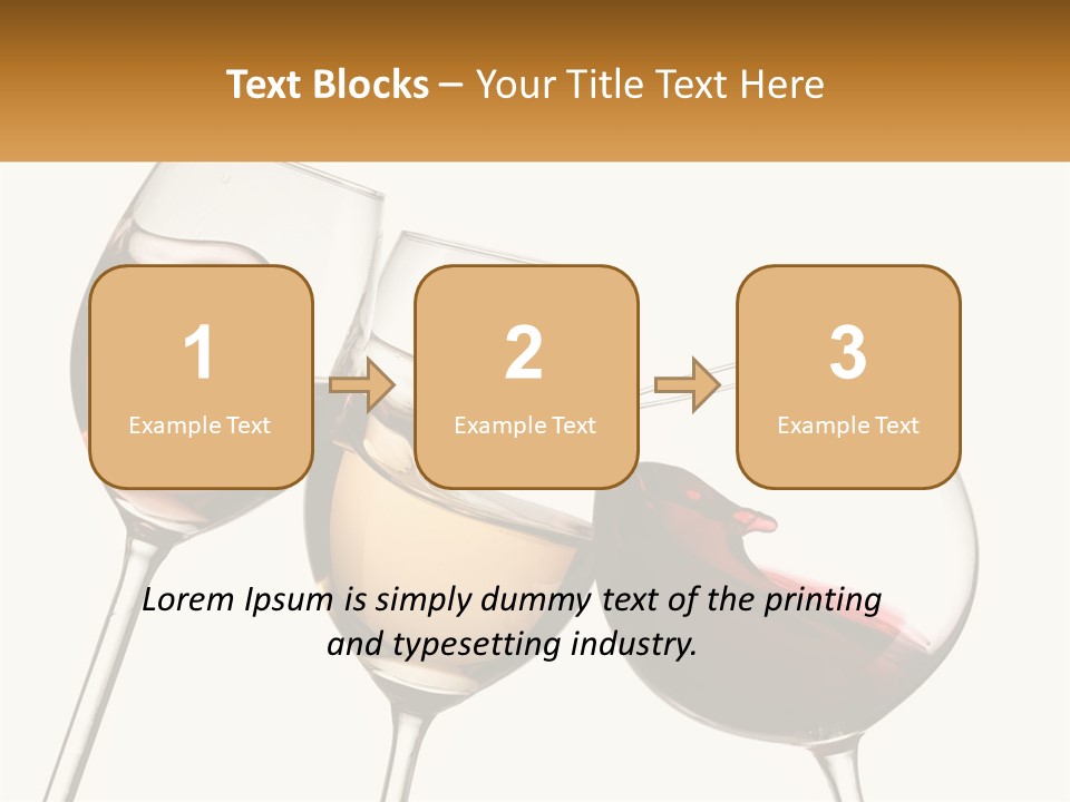 Glasses With Wine PowerPoint Template