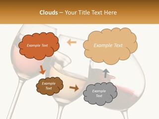 Glasses With Wine PowerPoint Template