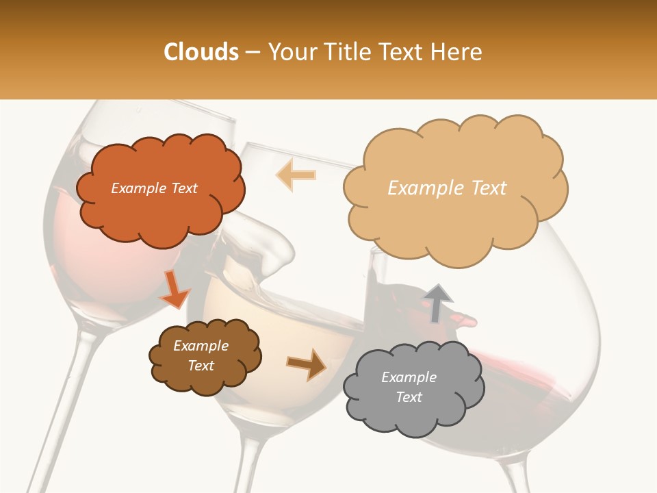 Glasses With Wine PowerPoint Template