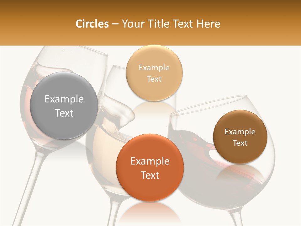 Glasses With Wine PowerPoint Template