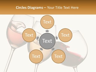 Glasses With Wine PowerPoint Template