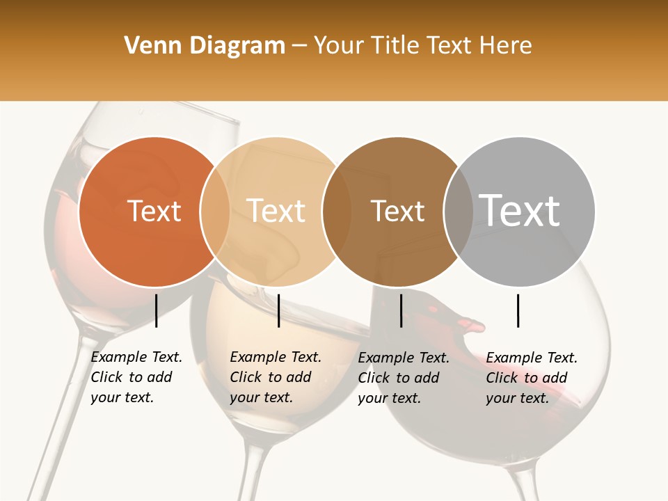 Glasses With Wine PowerPoint Template