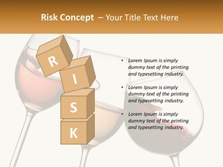 Glasses With Wine PowerPoint Template