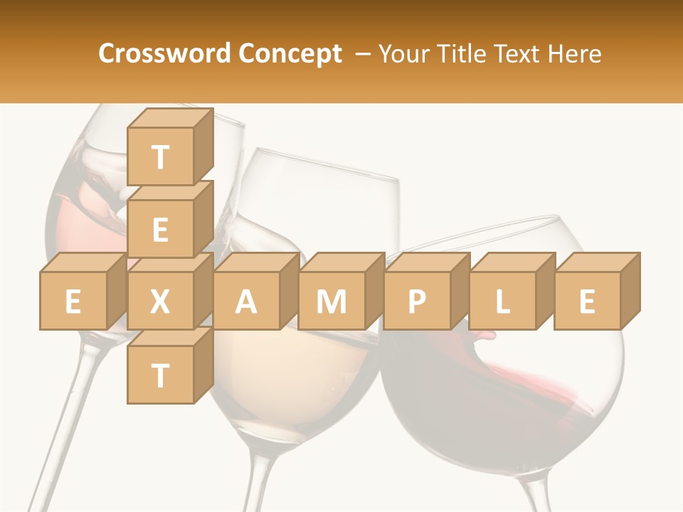 Glasses With Wine PowerPoint Template