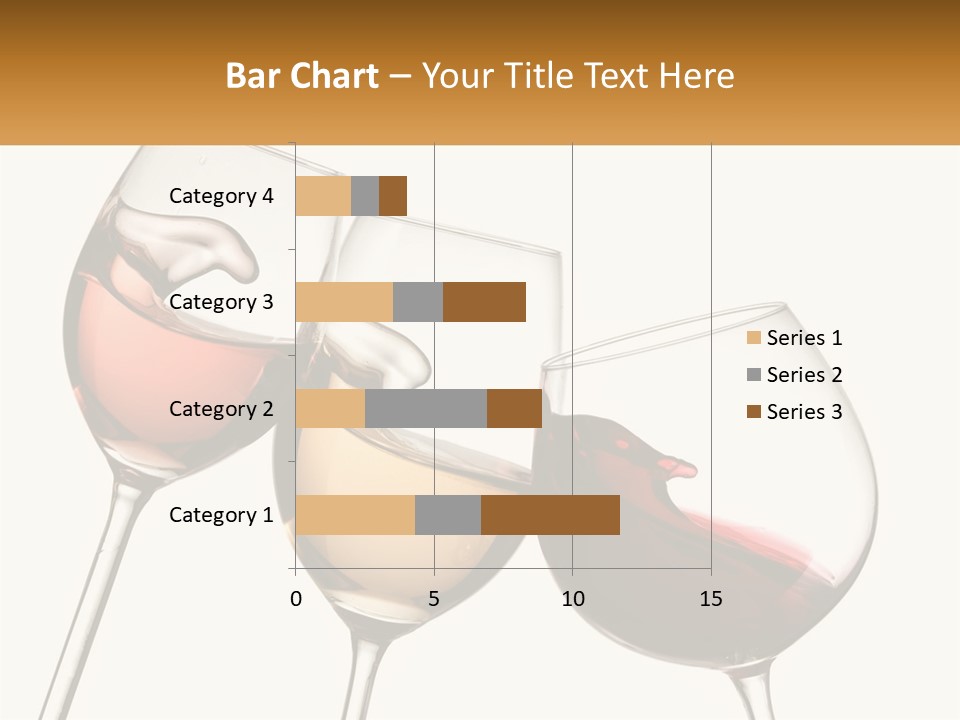 Glasses With Wine PowerPoint Template