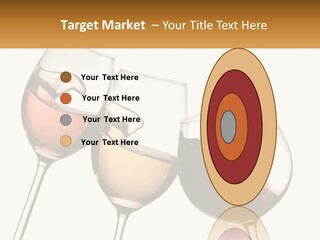 Glasses With Wine PowerPoint Template