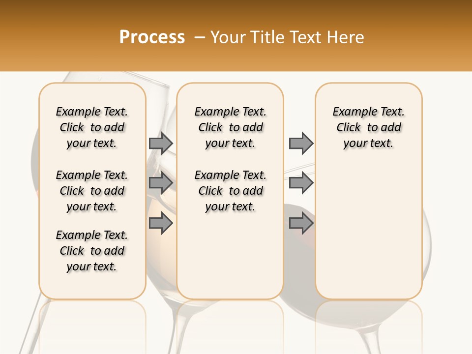 Glasses With Wine PowerPoint Template