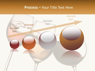 Glasses With Wine PowerPoint Template