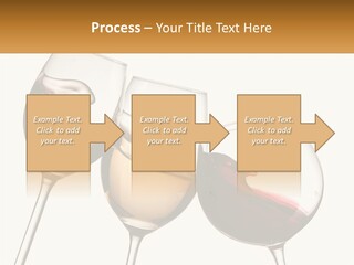 Glasses With Wine PowerPoint Template