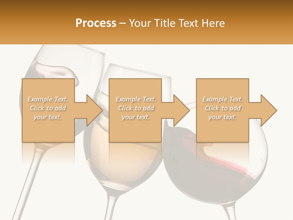 Glasses With Wine PowerPoint Template