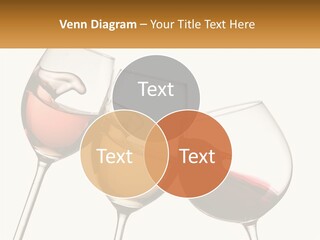 Glasses With Wine PowerPoint Template