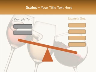 Glasses With Wine PowerPoint Template