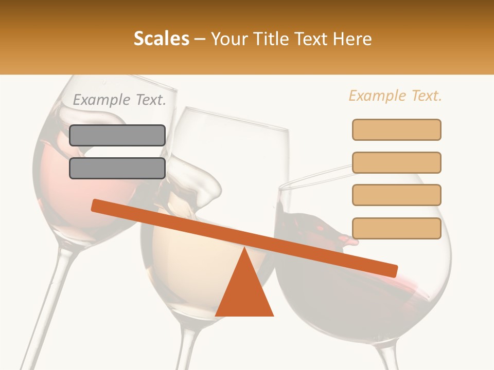 Glasses With Wine PowerPoint Template