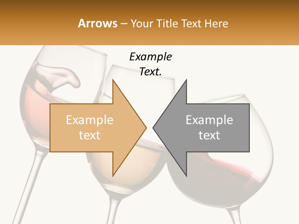 Glasses With Wine PowerPoint Template