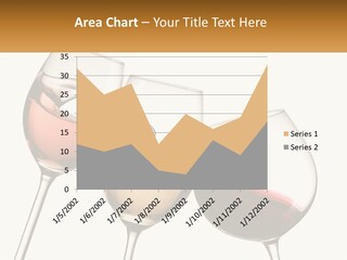 Glasses With Wine PowerPoint Template