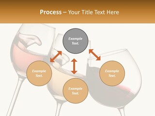 Glasses With Wine PowerPoint Template