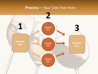 Glasses With Wine PowerPoint Template