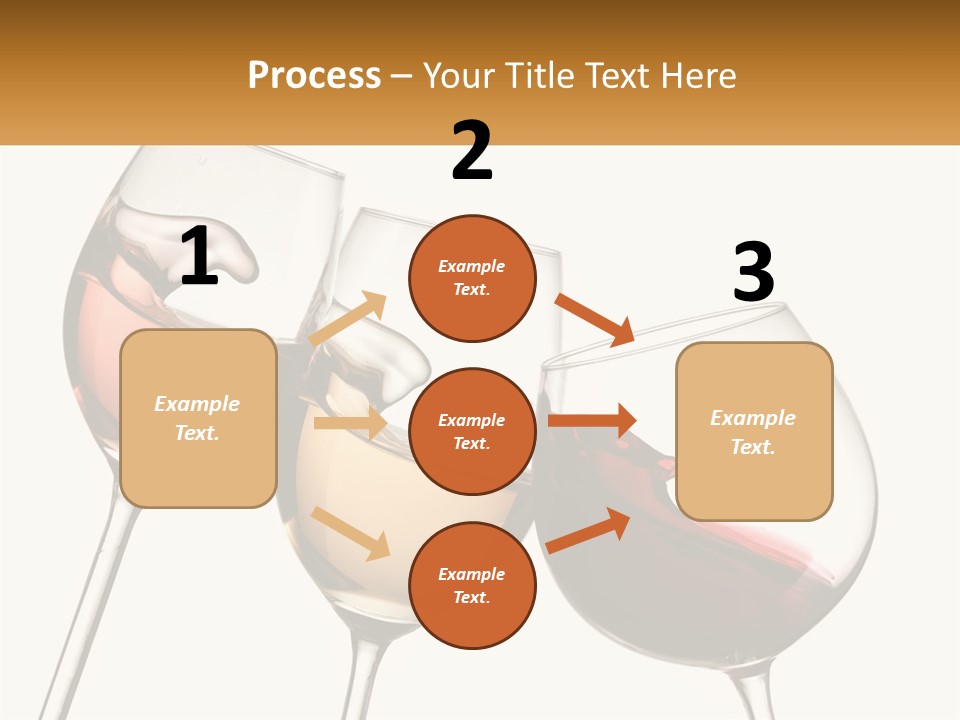 Glasses With Wine PowerPoint Template