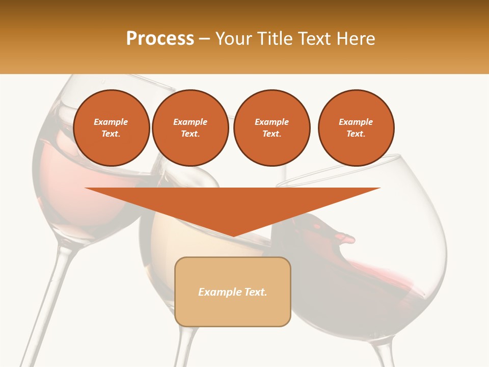 Glasses With Wine PowerPoint Template